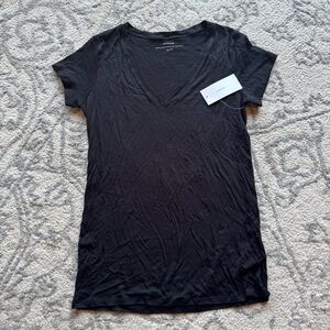 Vince Black Fitted Short Sleeve T-Shirt